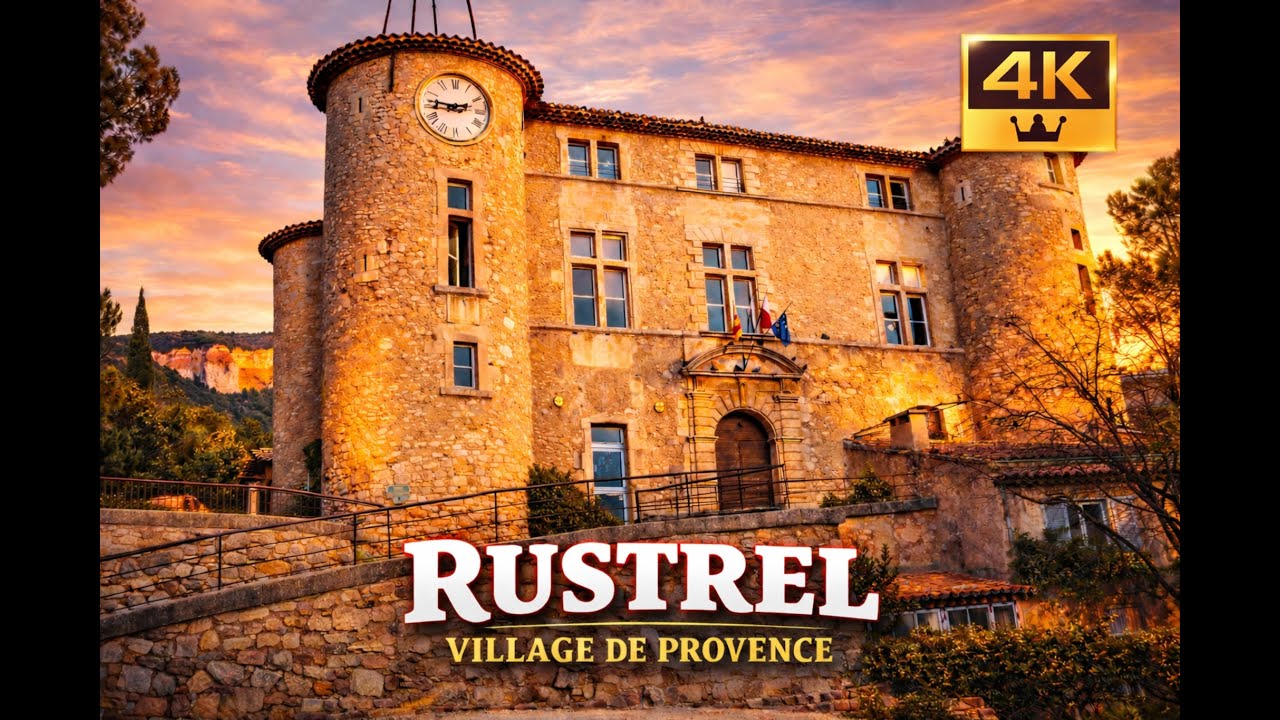 OLD VILLAGE  RUSTEL 🇫🇷 | WALKING TOUR ANCIENT PROVENCE TOWN | 4K UHD • 50FPS