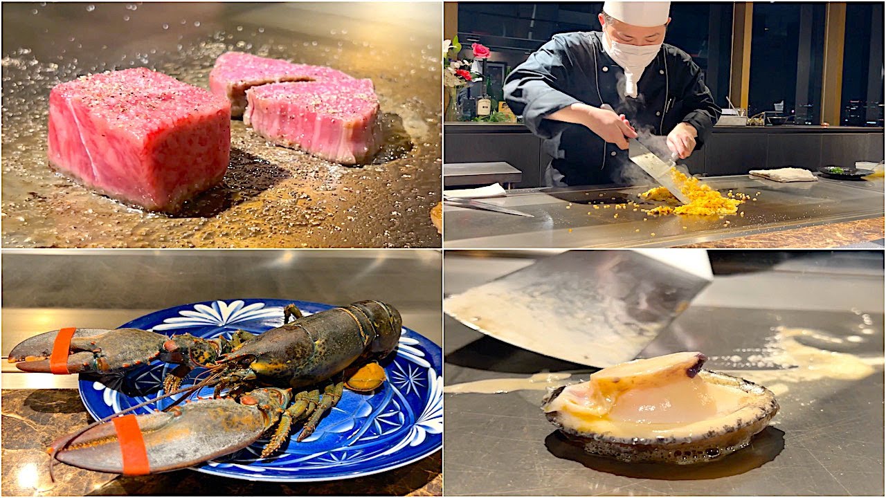 最高級A5ランク神戸牛や豪華食材を使用した鉄板焼きを天王寺の夜景とともに - 神戸牛 乃木坂 FEU Premium 天王寺店 （フー プレミアム）