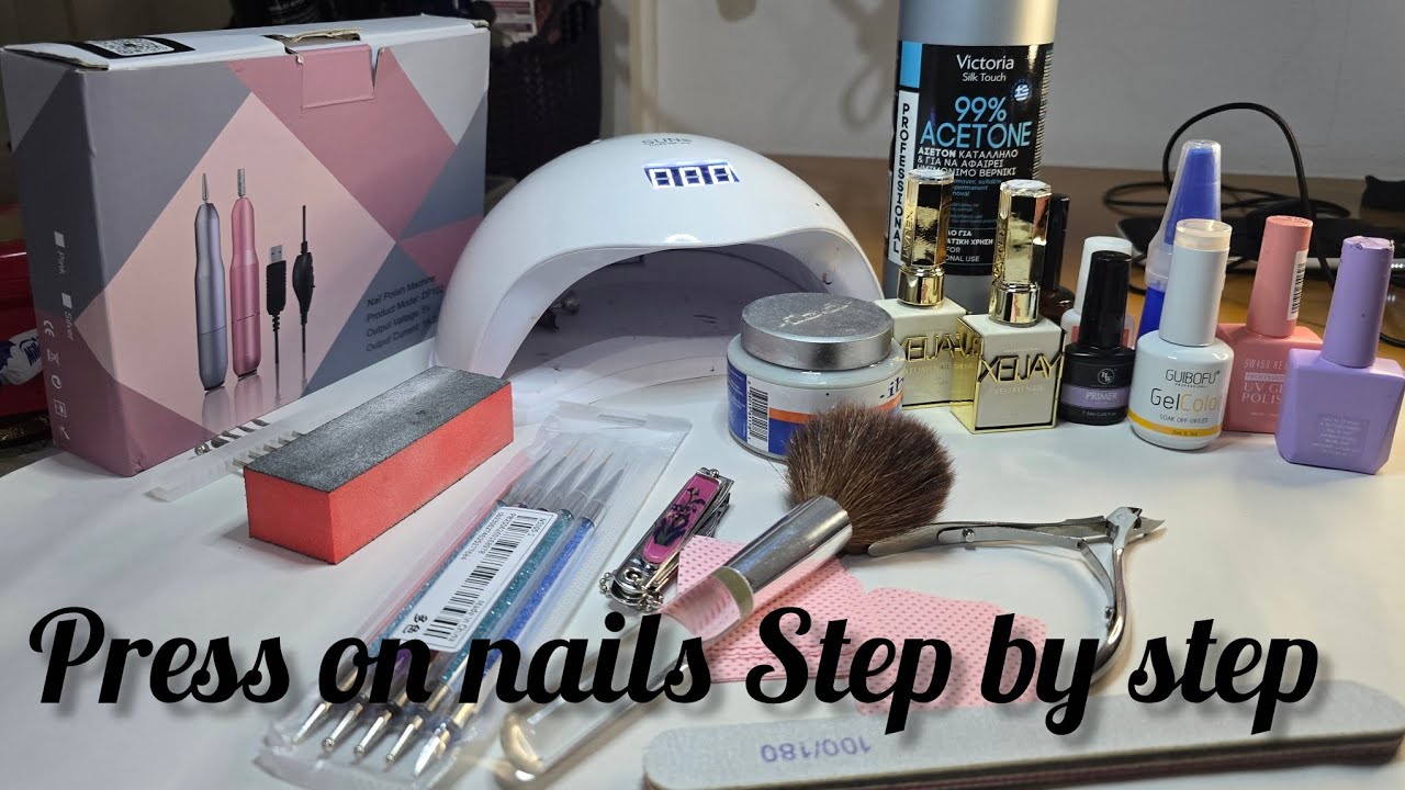 Pinterest nail art at home / nail extensions at home /press on tutorial/ temporary nails
