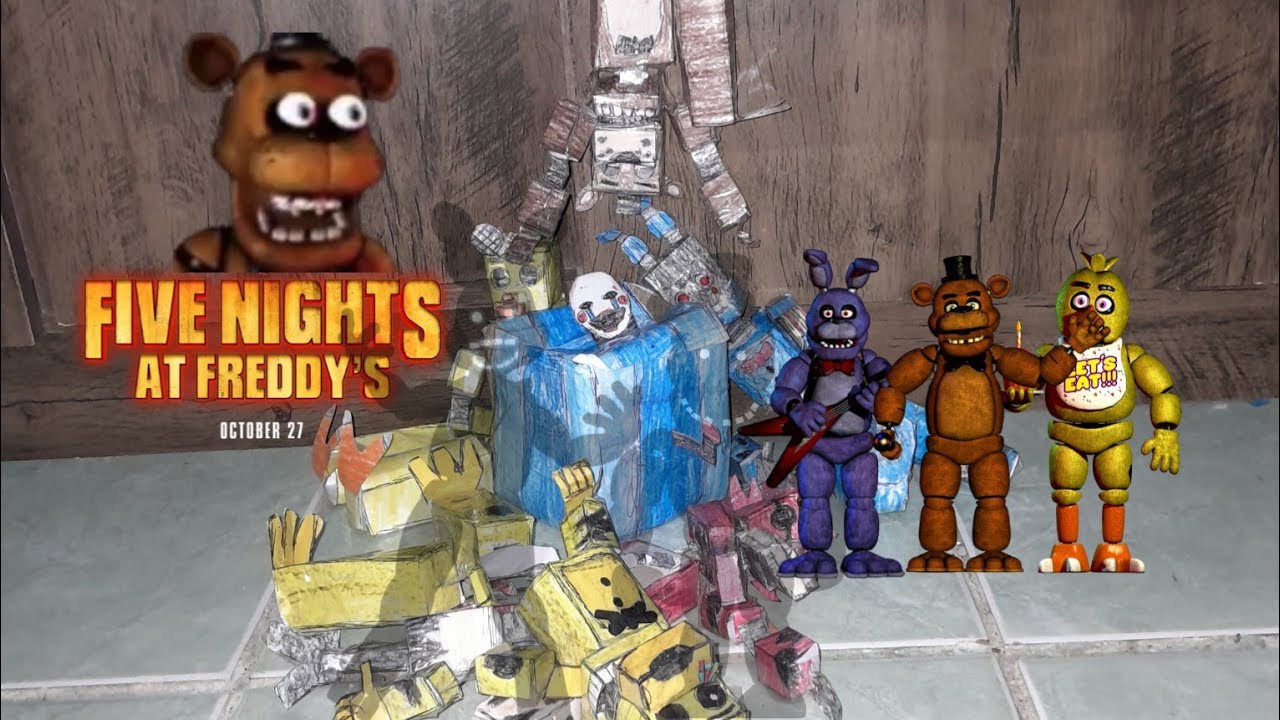MOSTRANDO TODOS OS MEUS ANIMATRONICS DE FNAF 1 E 2