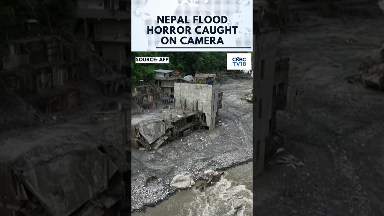 WATCH SHOCKING VISUALS | Nepal Flash Floods: Aerial Views Show Devastation In Nuwakot | N18G