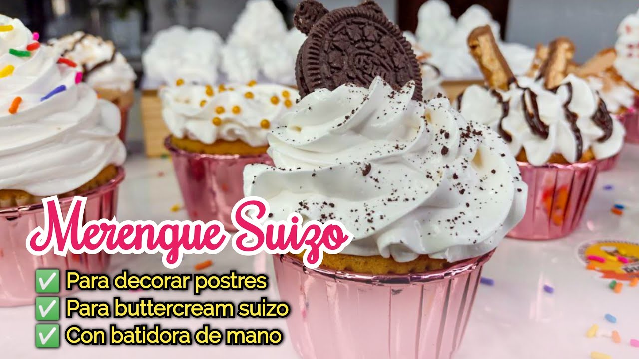 Merengue para decorar | Merengue con batidora de mano paso a paso