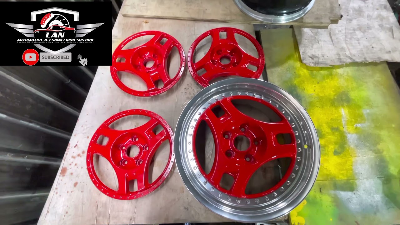 Sport rim original advan polish berkilat super Cermin..di Lan automotive engineering