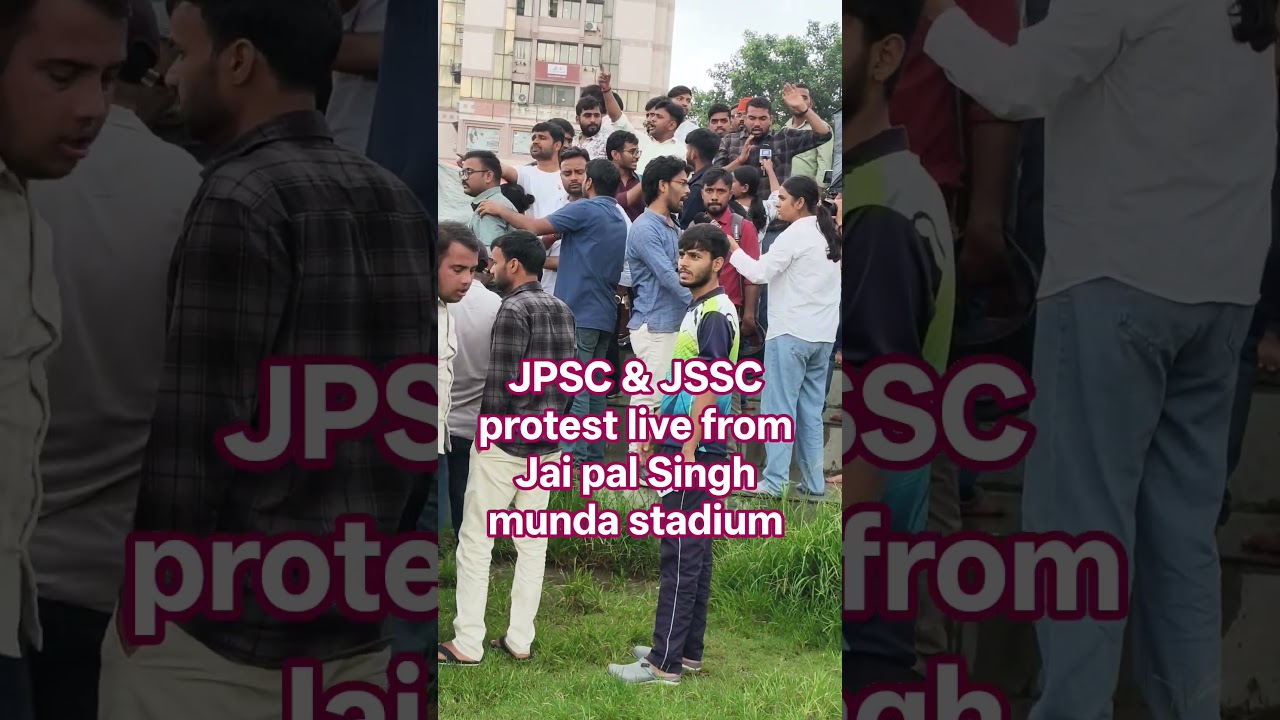 jpsc protest Live from ranchi