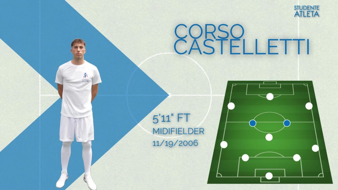 Corso Castelletti - Midfielder #8 - Studente Atleta