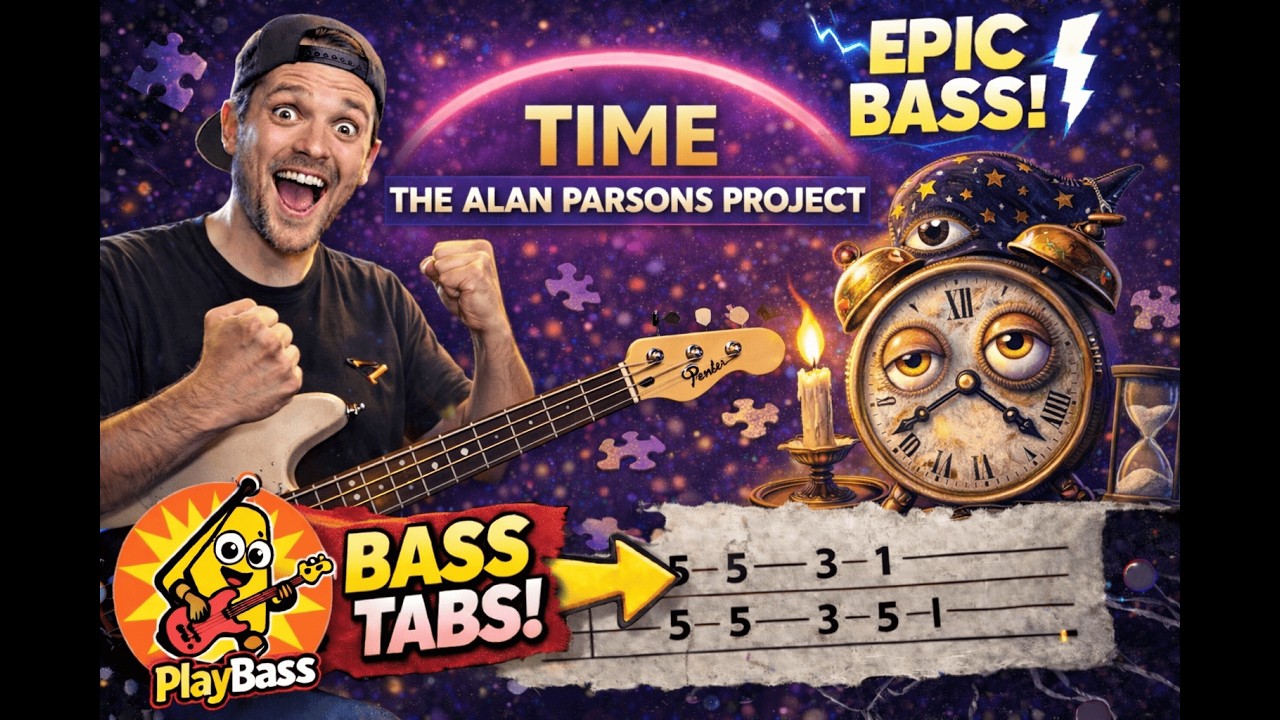 Time - The Alan Parsons Project (Bass Cover + Tabs)