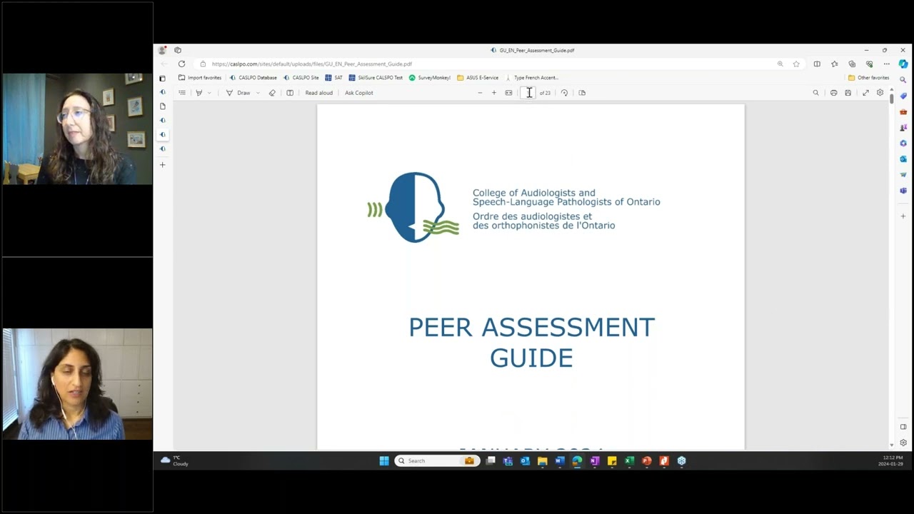 Peer assessment webinar 2024