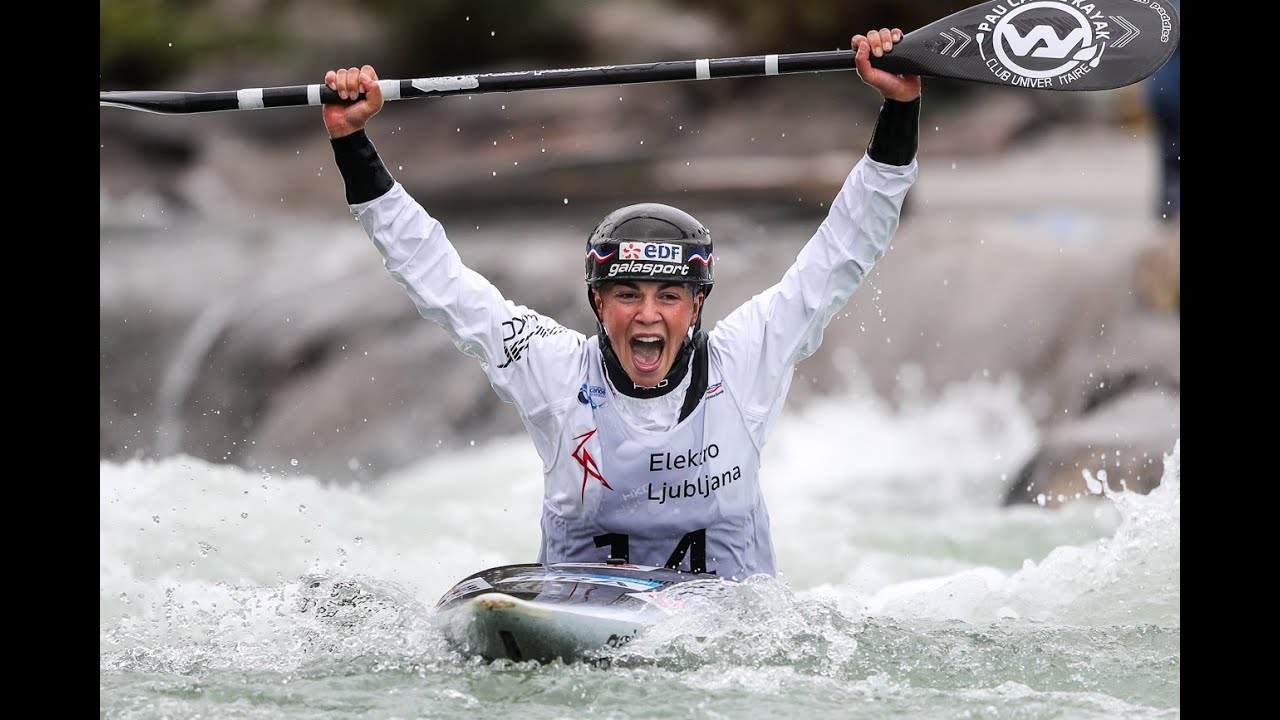 Romane PRIGENT (FRA) Winning Run,  2020 ICF Kayak Slalom World Cup Tacen, Ljubljana (Slovenia)