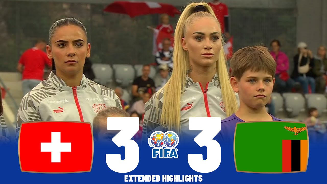 Switzerland vs Zambia | Highlights | Women's International Friendly 30-06-2023