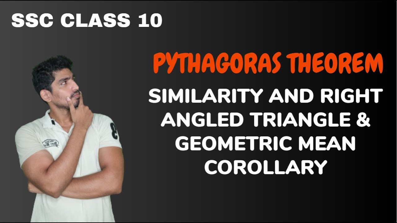 Theorem of Similarity and Right Angled Triangle | Theorem of Geometric Mean | Pythagoras Theorem