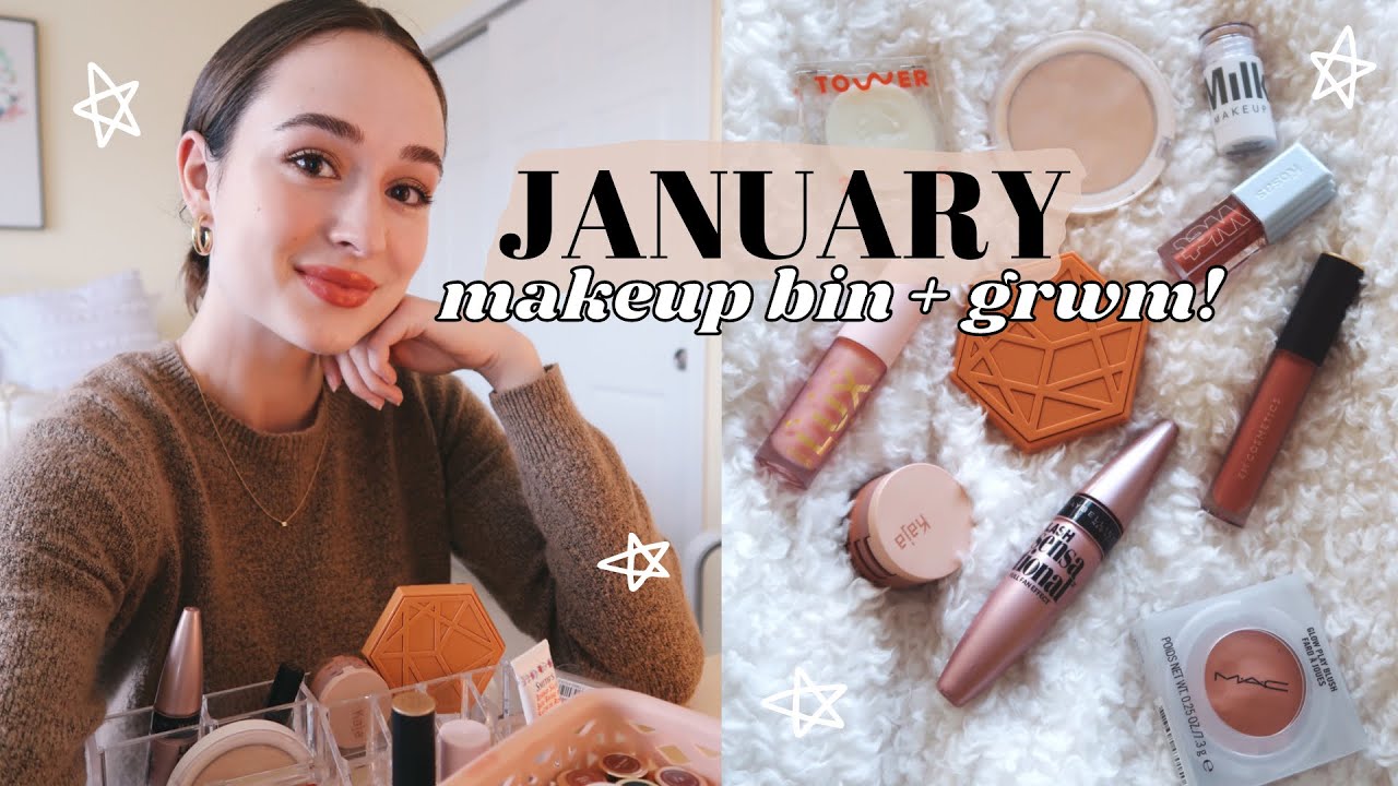 January Makeup Bin + GRWM! 🖤
