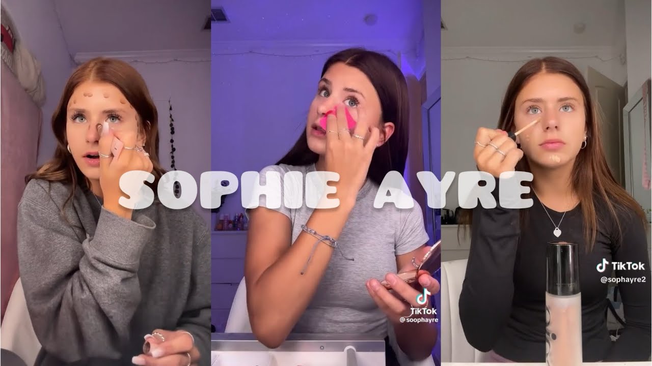 GRWM sophie ayre ~ brunette hair || #grwm #trending #tiktok #asmr