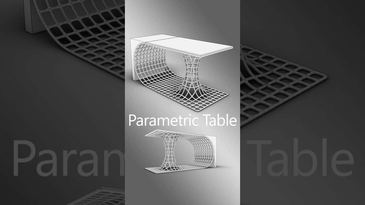 Parametric Table by LOFT, CONTOUR and MULTIPIPE -  #rhinoceros #rhino3d #3ddesign #modeling