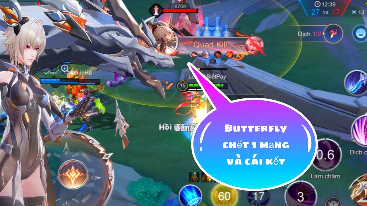 Đ&acirc;y L&agrave; Sức Mạnh Của TOP 1 Butterfly Khi Chết Một Mạng, Lật Lại Cho Team Bạn Khiếp Sợ,