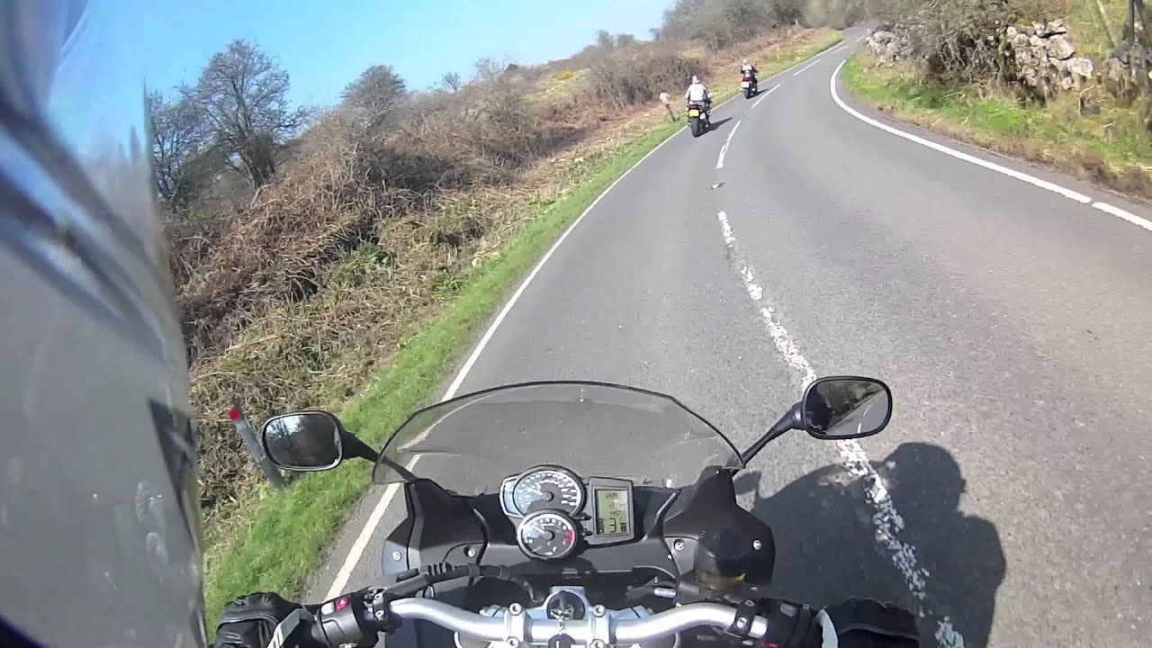 BMW F800GT through Cheddar Gorge & a Ferrari