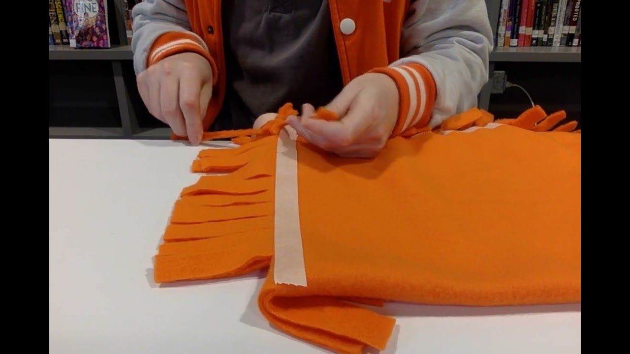 Take Home Craft: No Sew Fleece Hats