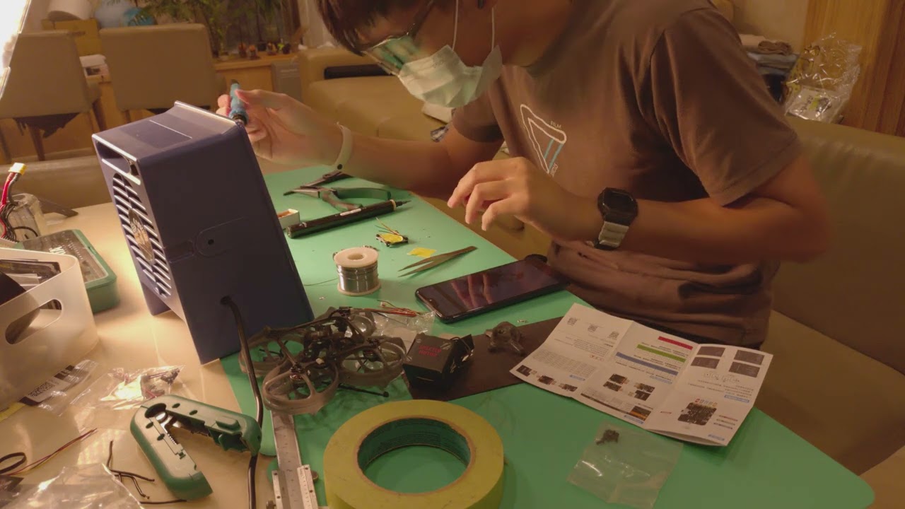 They call this nerd stuff but watch me resurrect a precision copter with microscopic solder joints w