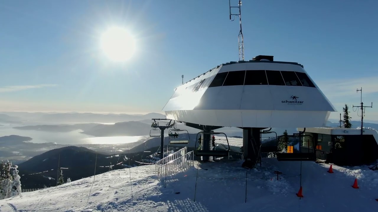 Schweitzer Mountain Resort, Sandpoint, Idaho (Aerial Reel)