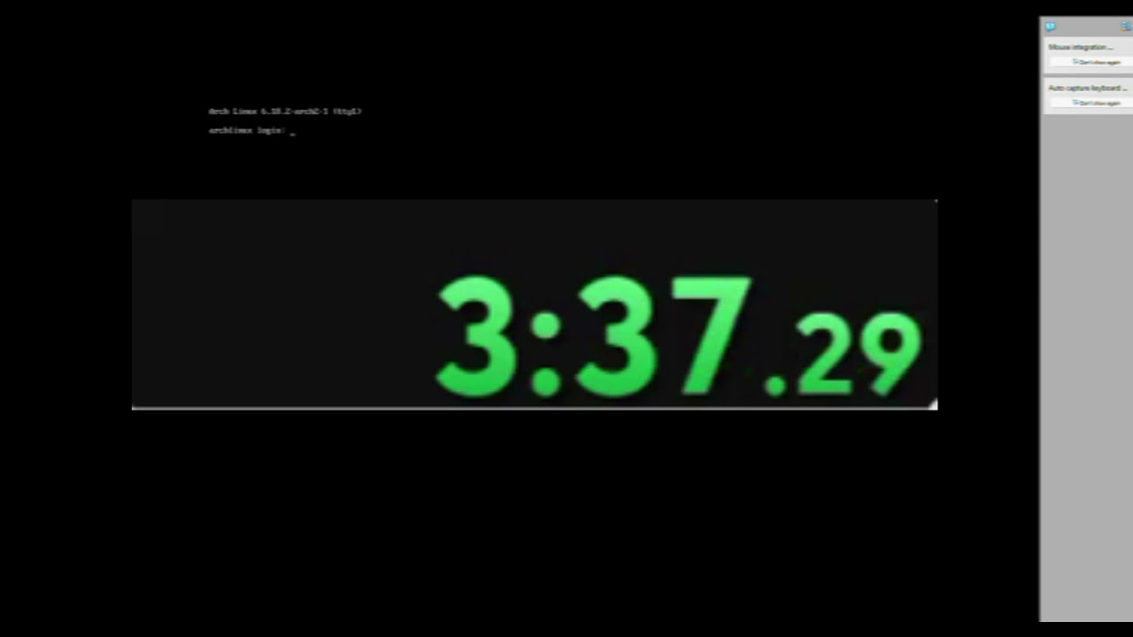 archinstall speedrun