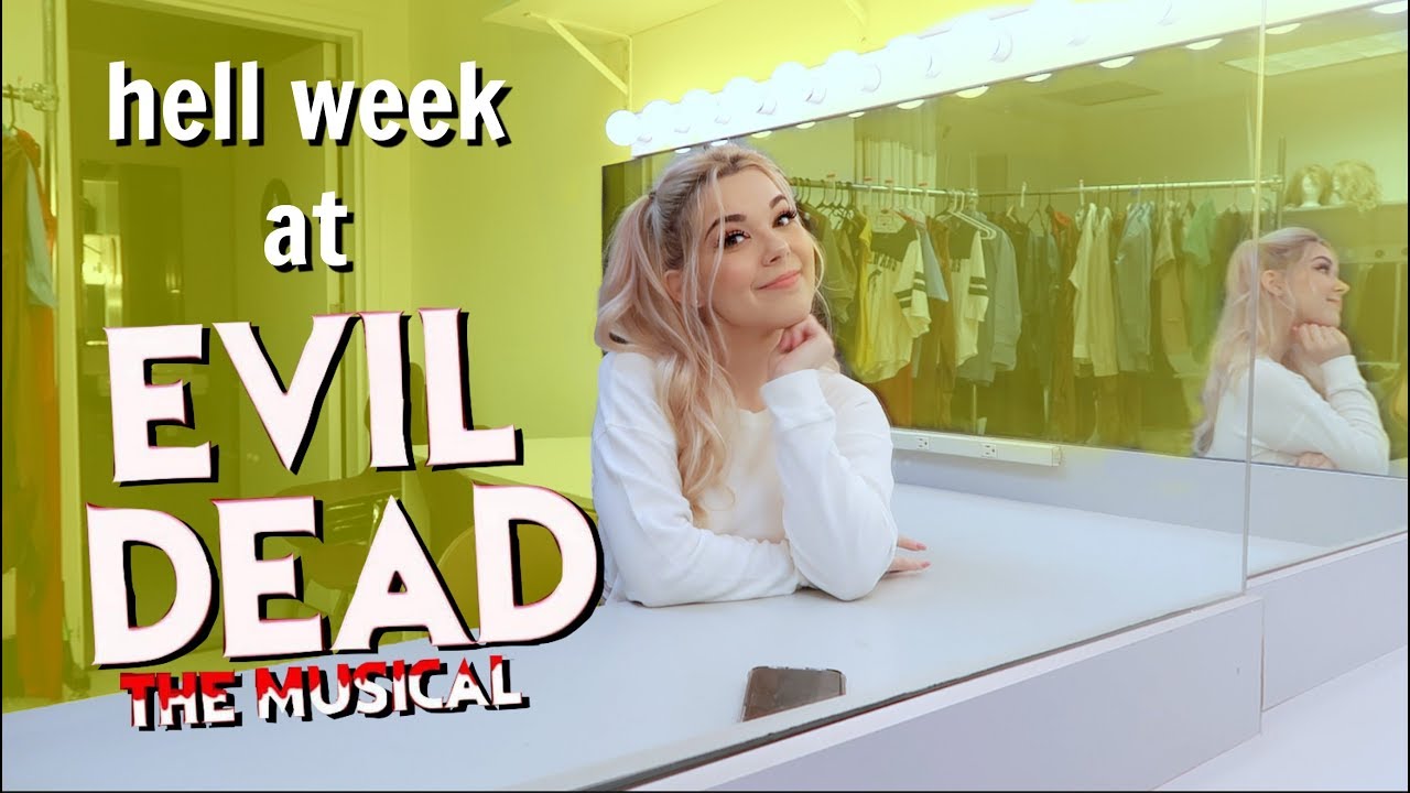 hell week at EVIL DEAD THE MUSICAL | tech week vlog!