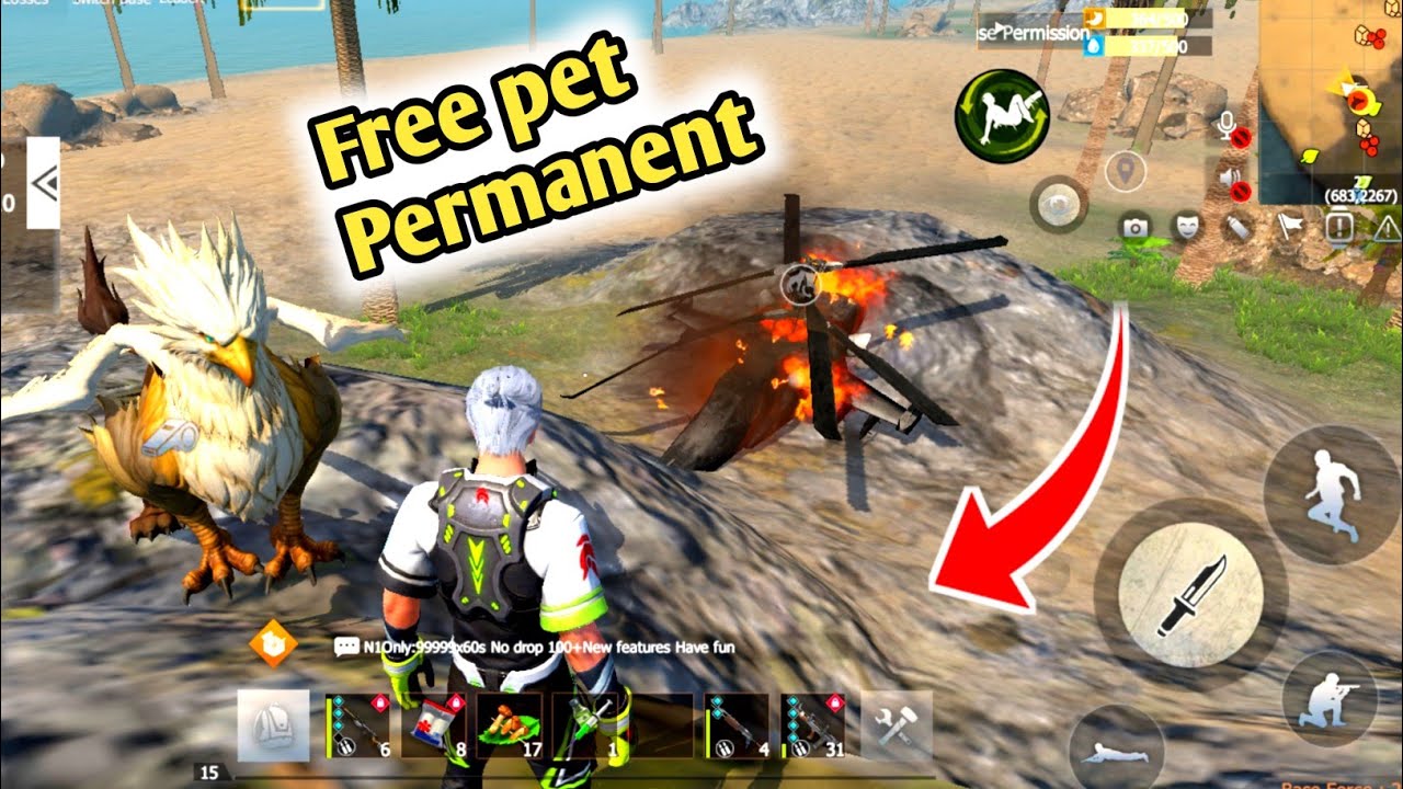 Try to get free pet Griffin chimera Mach viper in Last Island of Survival opretion Base 
