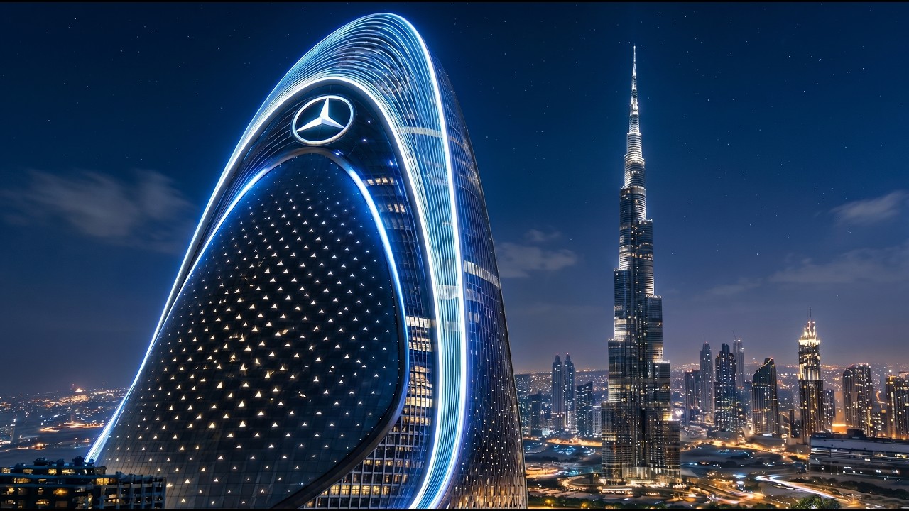 El COLOSAL Rascacielos de 300 Metros Que Mercedes Benz Construyó En Dubai
