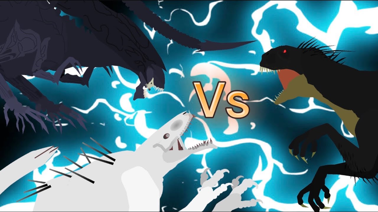 Scorpius Rex vs white spike vs queen Xenomorph(stick nodes)