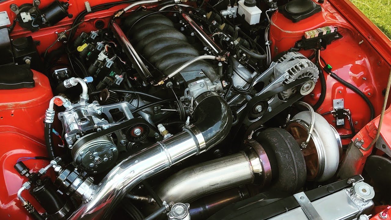 Adding air conditioning to my turbo LS RX7 CHEAP!