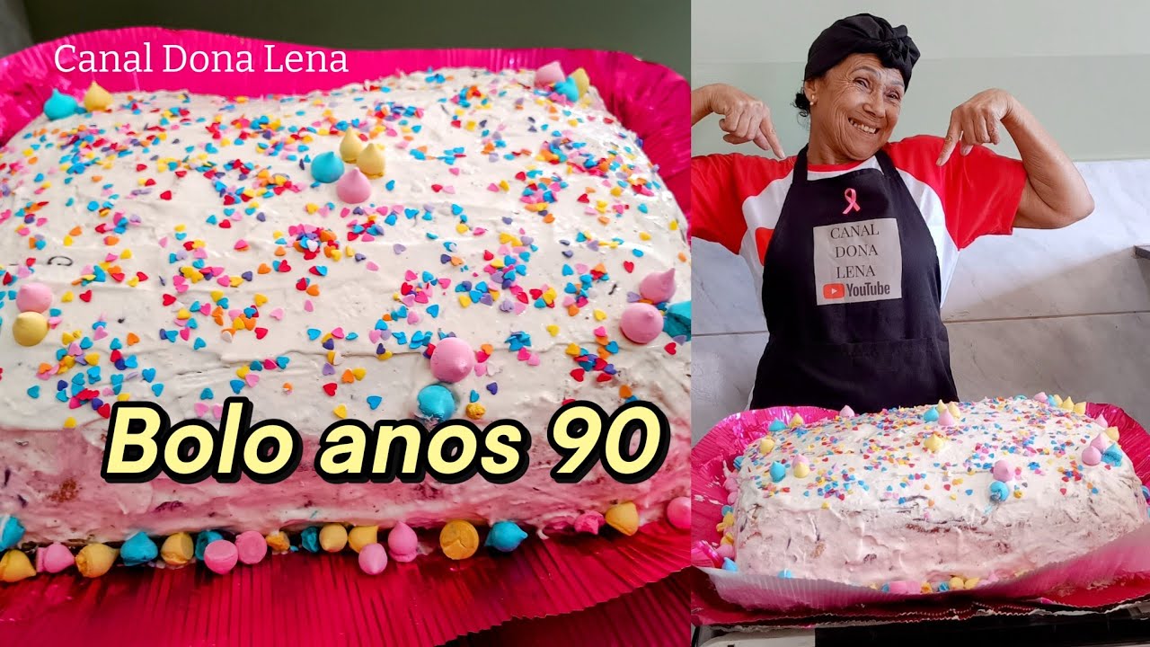 Bolo anos 90 antigamente era assim