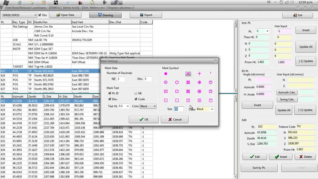 Transferencia de datos Sokkia Link