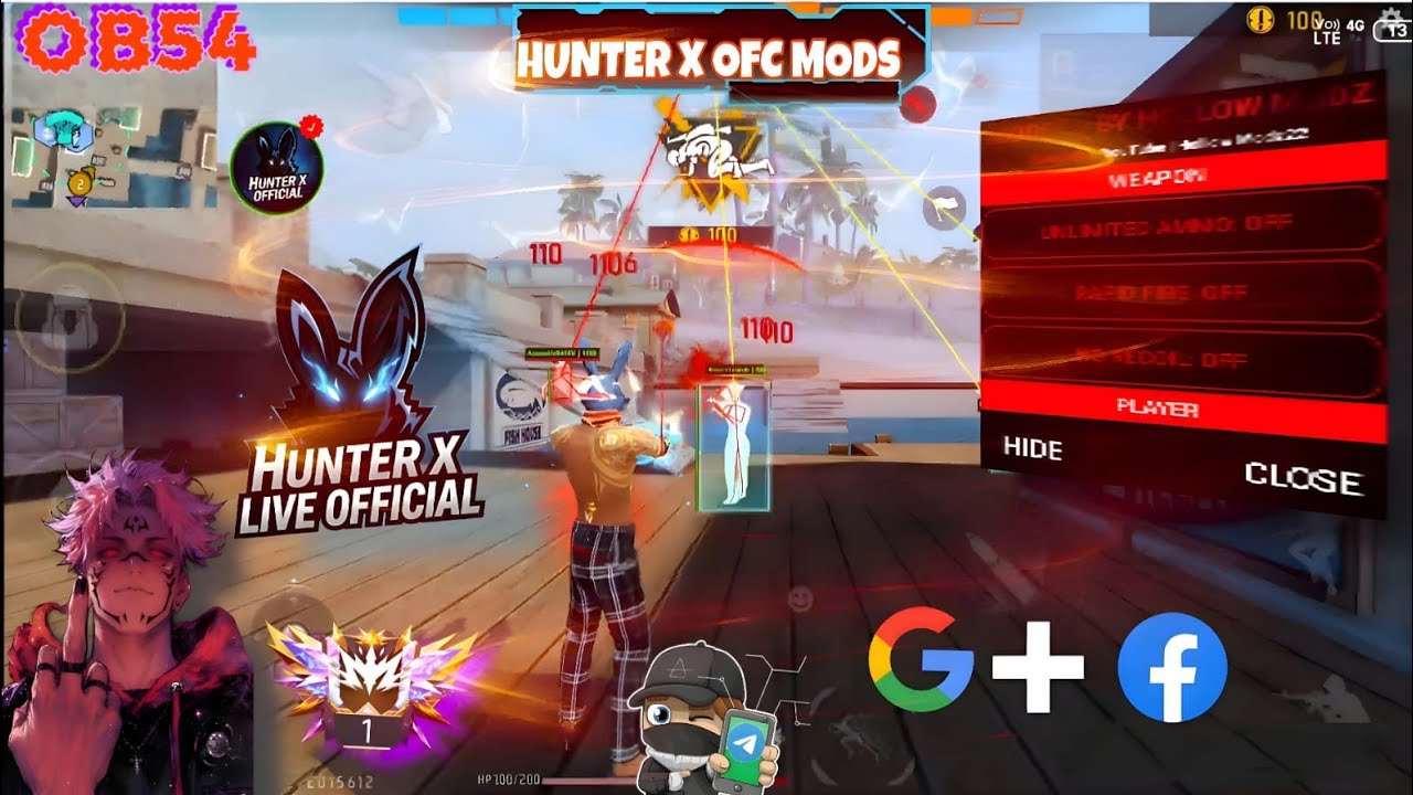 OB54 FREE FIRE MOD MENU | UNLIMITED MATCH PLAY |ALL SERVERS |FF MODMENU APK 2026 ✅