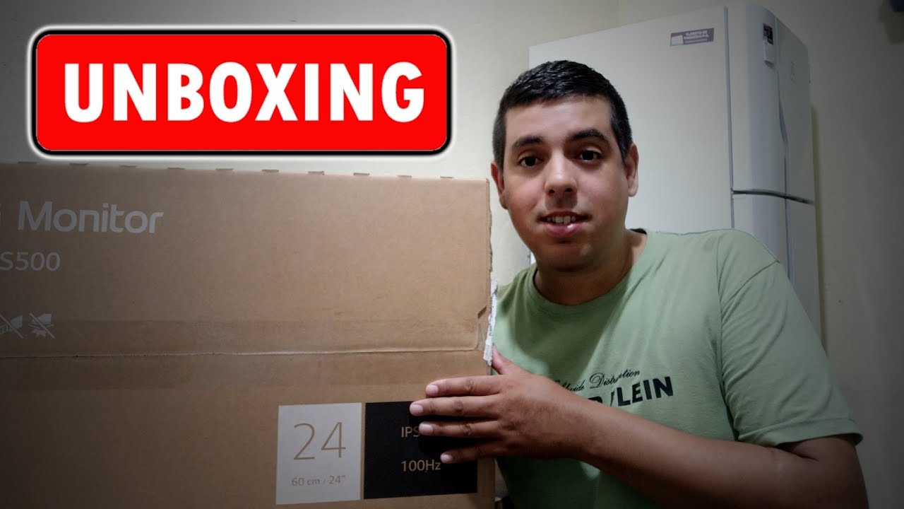 Unboxing Monitor Gamer 24 LG 24MS500-B. Full HD 100hz IPS
