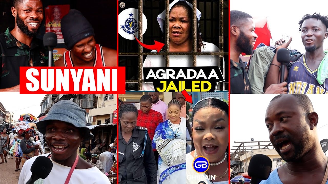 🤣How Sunyani residents reacted to Agradaa's 15 years jail🔥