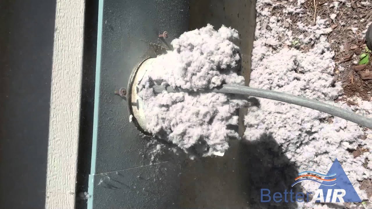 Better Air - Severely Clogged Dryer Vent - Extreme Lint Build-Up (FIRE HAZARD)