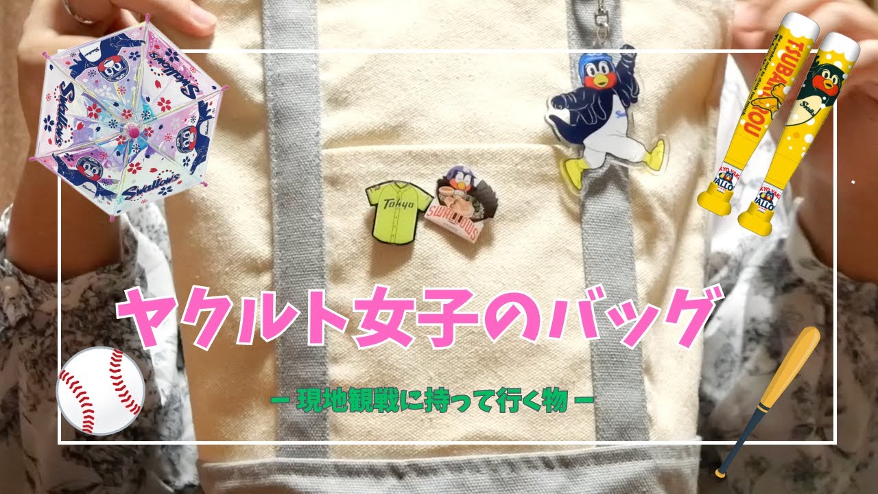 【野球】ヤクルト女子の野球観戦オススメな持ち物を紹介！