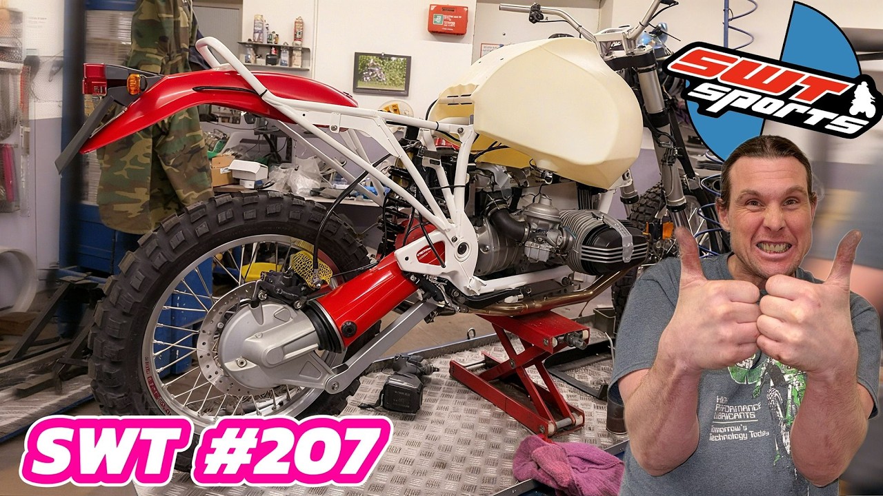 BMW 2V GS  Enduro Umbau im Detail 🔧 | SWT 207 mit 42L Acerbis Tank & Zentralfederbein