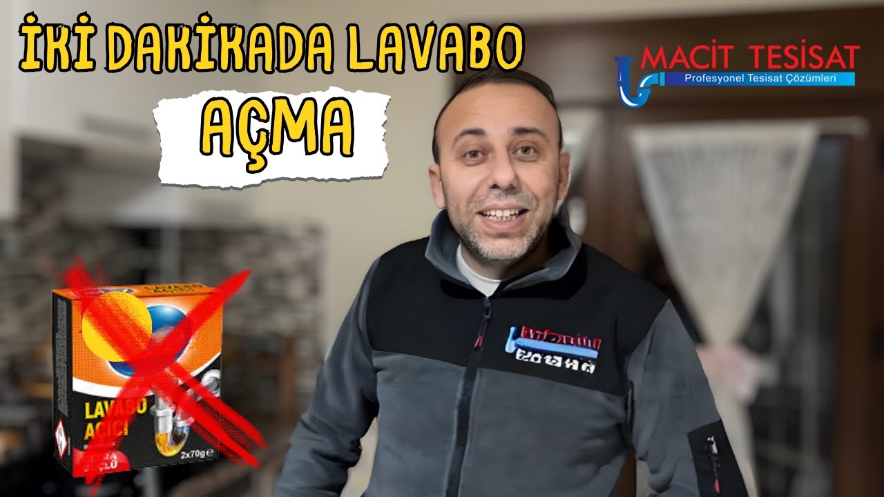 2 Dakikada Tıkanmış Lavabo Nasıl Açılır? & Gider Açma Yöntemi