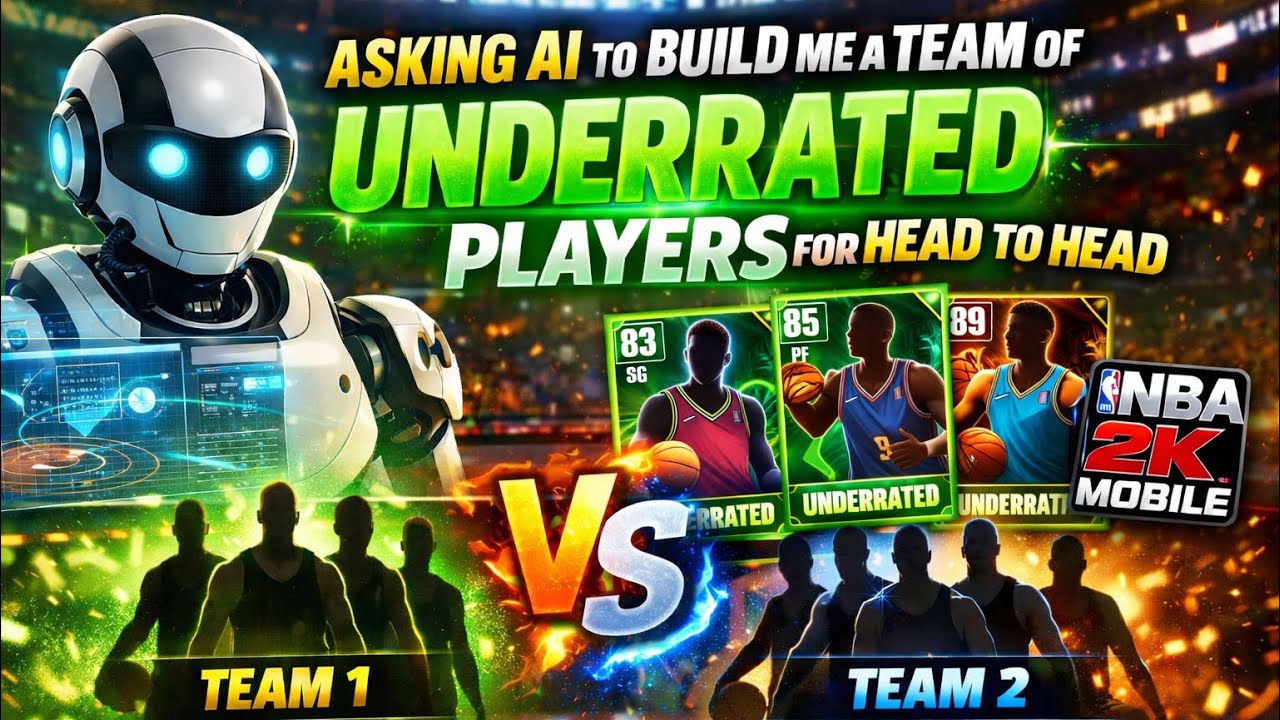 Asking ChatGPT to Build me a TEAM of UNDERRATED players for head to head! - NBA 2K MOBILE