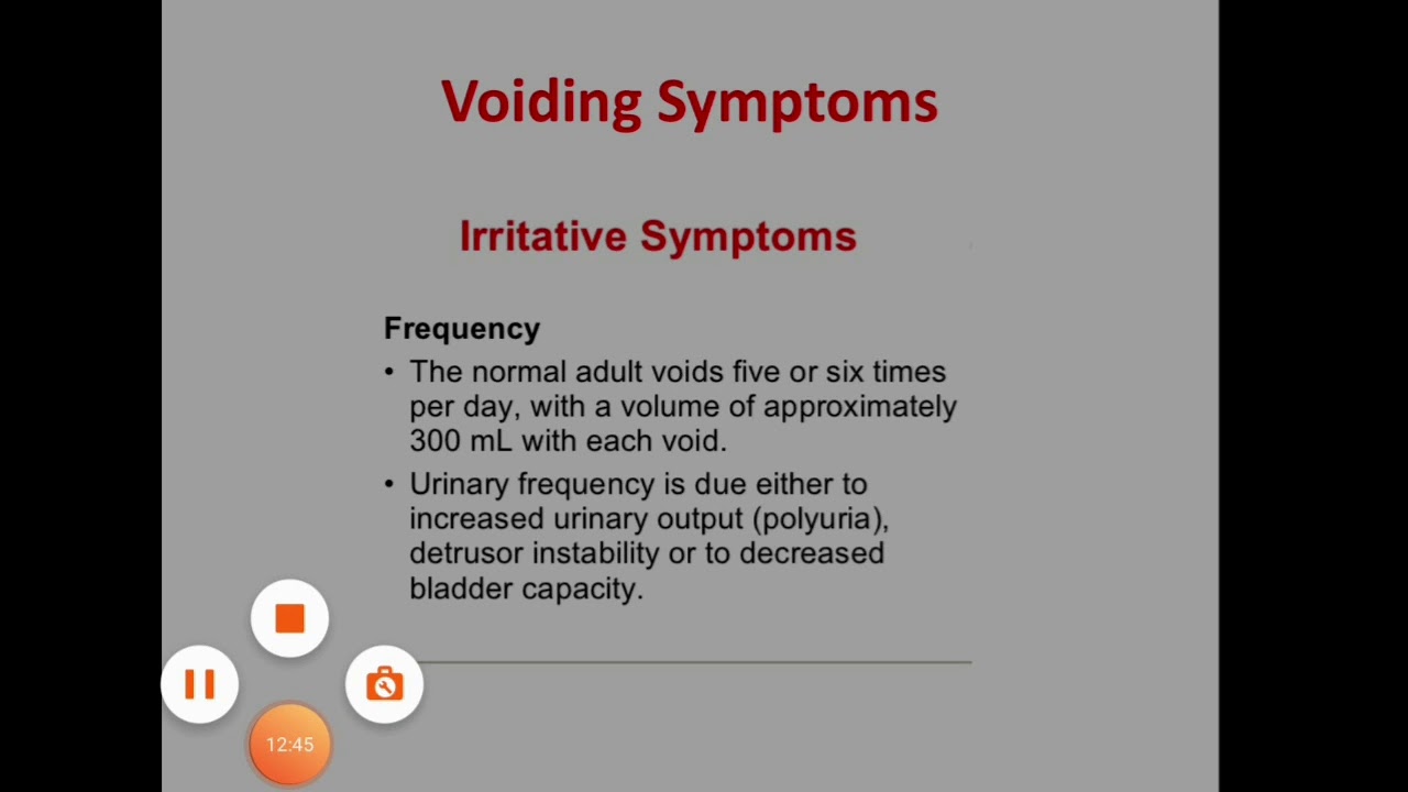 Approach to urologic patients ( urogenital history & exam.)/ urogenital symptoms & examination