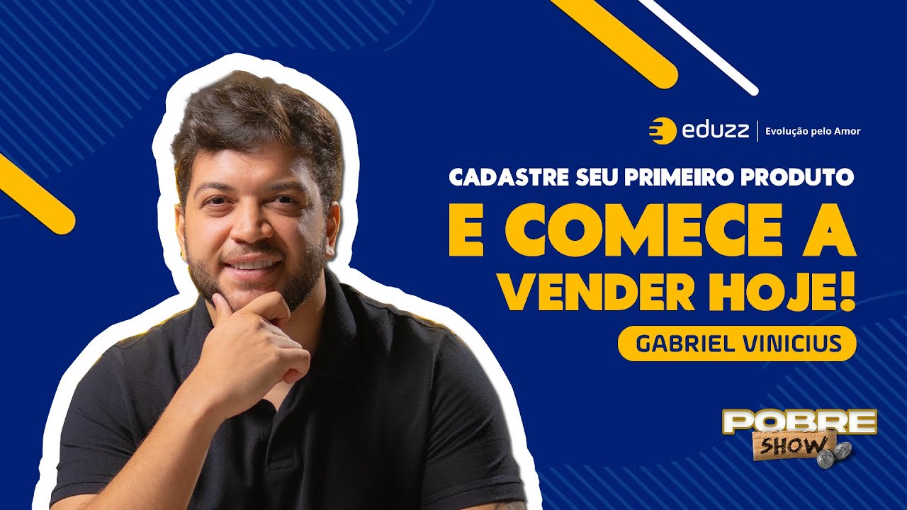 Como cadastrar seu 1º produto digital na Eduzz, com Gabriel Almeida.