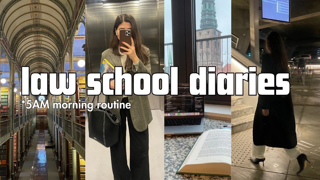 5am law school morning routine 📚 productive week, studying, going to the gym, lectures & classes