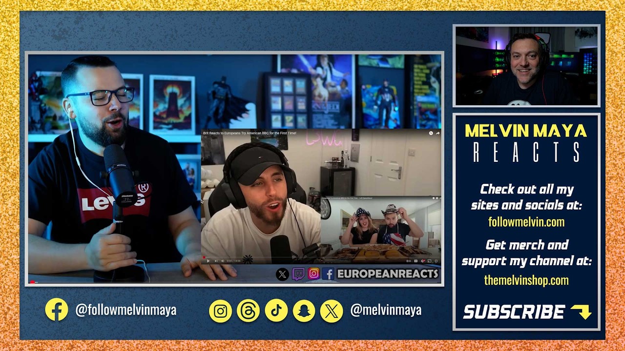 American Reacts To British Guy Reacted to Our USA BBQ Experience @european-reacts @L3WGReacts