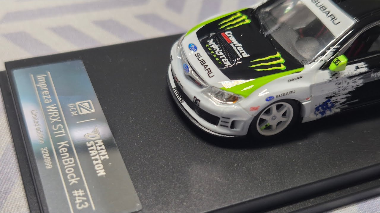 DCM Mini Station 1:64 Subaru Impreza WRX STI - Ken Block 2008 Unboxing
