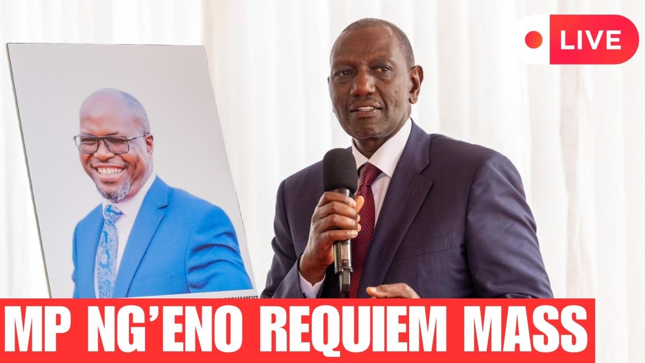 LIVE: Late MP Johana Ng'eno's Requiem mass being held in Karen!!