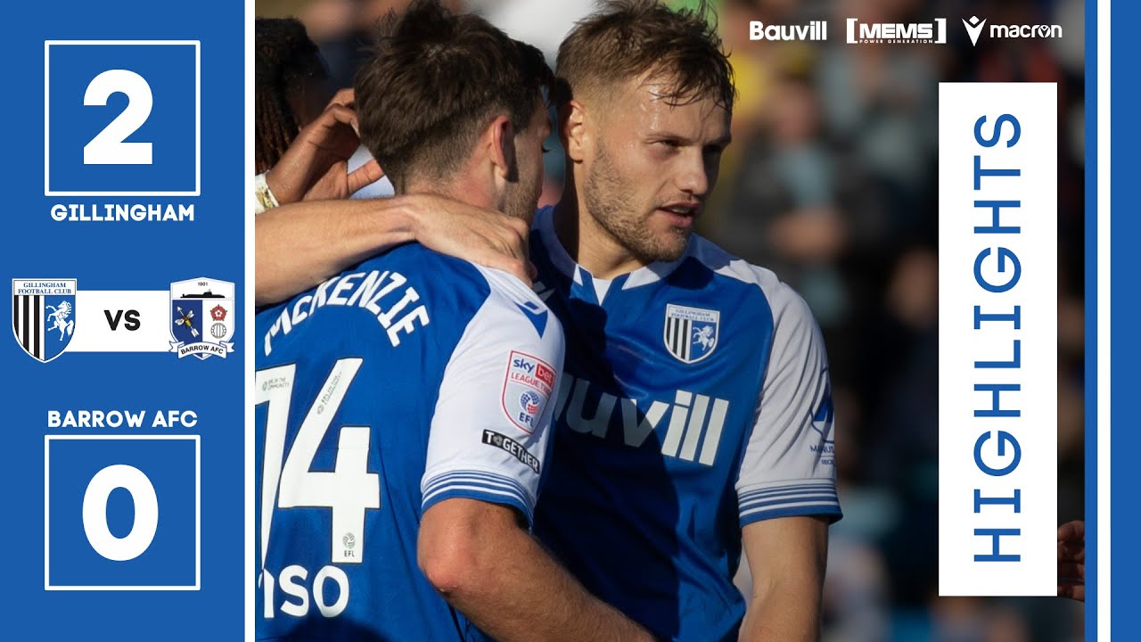 HIGHLIGHTS | Gillingham 2 Barrow AFC 0