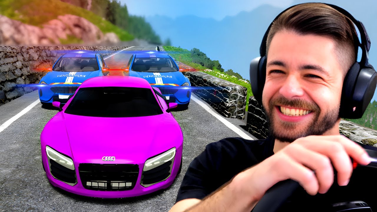 COURSE POURSUITE HAUTE TENSION sur BeamNG