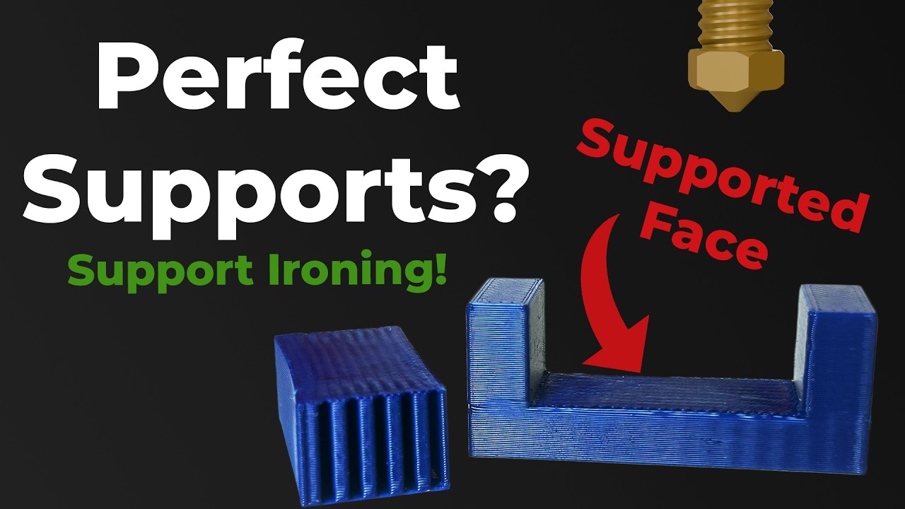 Perfect 3D Print Supports With Ironing?
