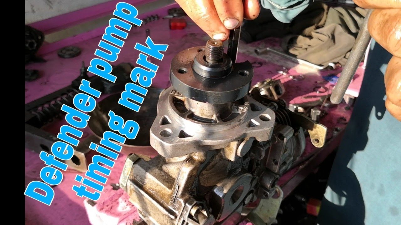 How to defender pump timing mark, defender fuel pump timing