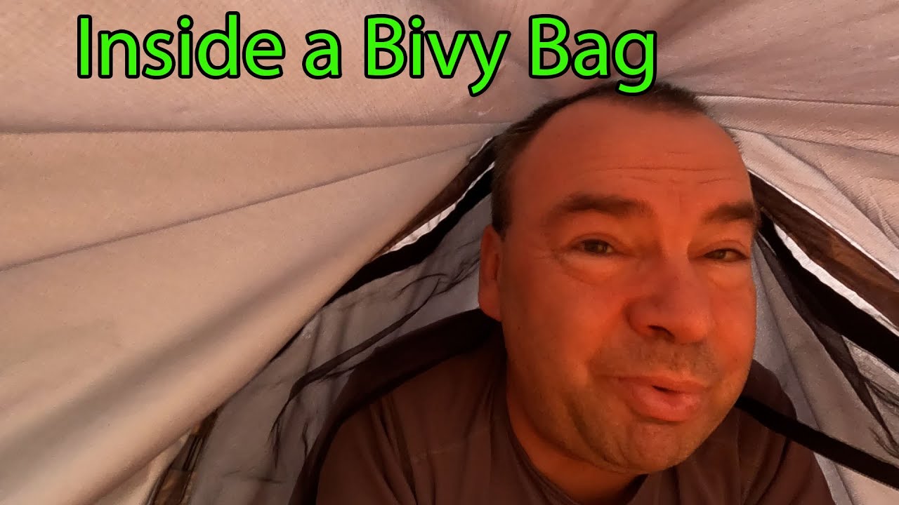MLD eVent Bivy Bag in rain storms, looking inside zipped up checking condensation and how much space