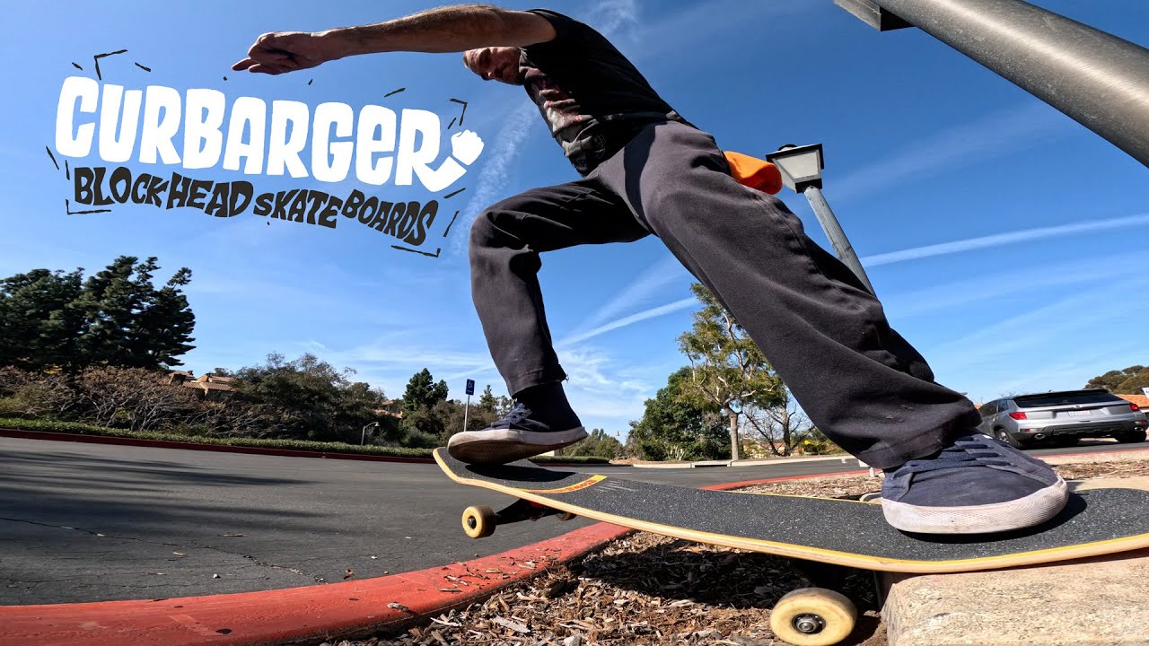 Curb! Barger!&hellip;..Curbarger!!!   - New boards, shirts and slaps!  Skateboarding curbs with Blockhead